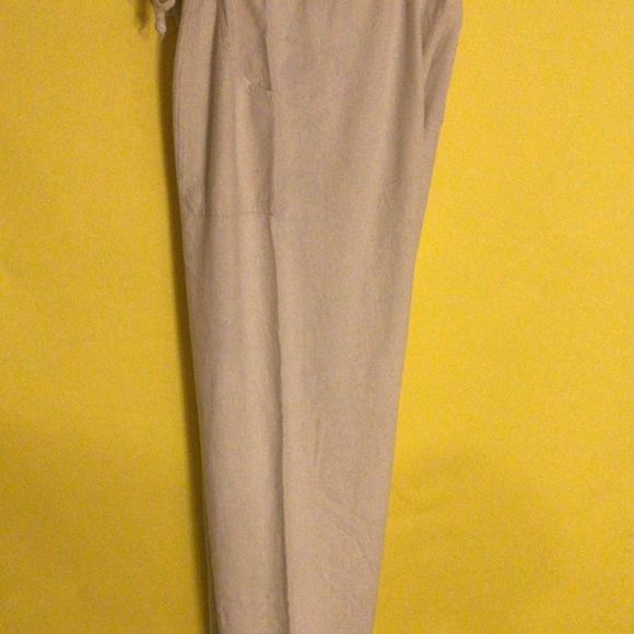 Women’s Cream Natural 100% Cotton Pre Shrunk Pants - Picture 2 of 5